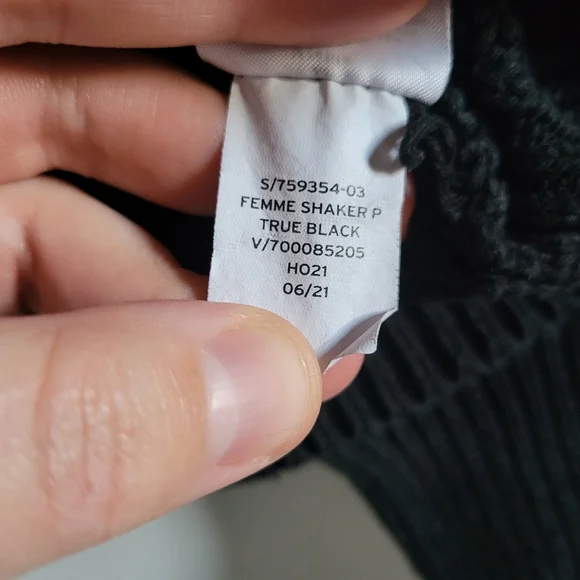 GAP Femme Shaker Barrel Sleeve Knit Cowlneck Sweater Womens Medium Petite - Picture 6 of 10